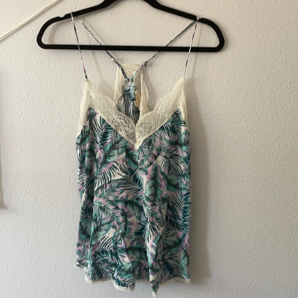 Tropical Lace Cami Tank